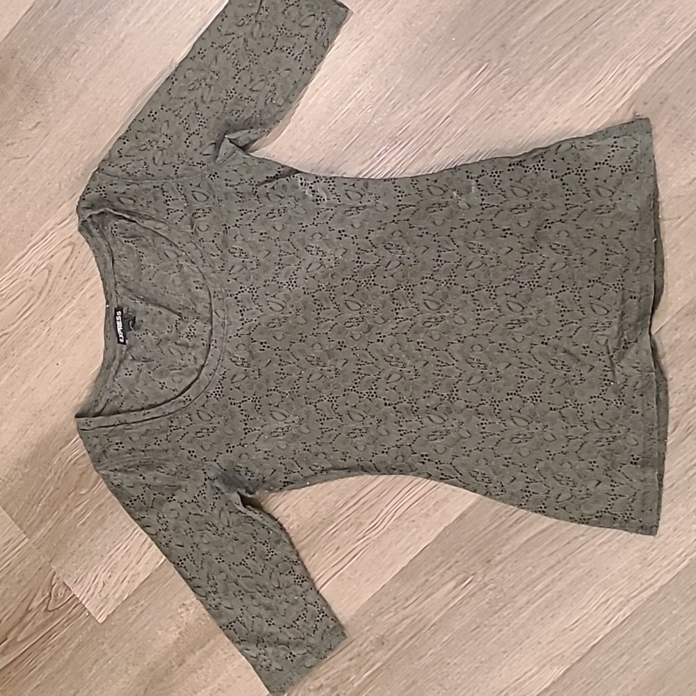 Express Khaki  XS Top